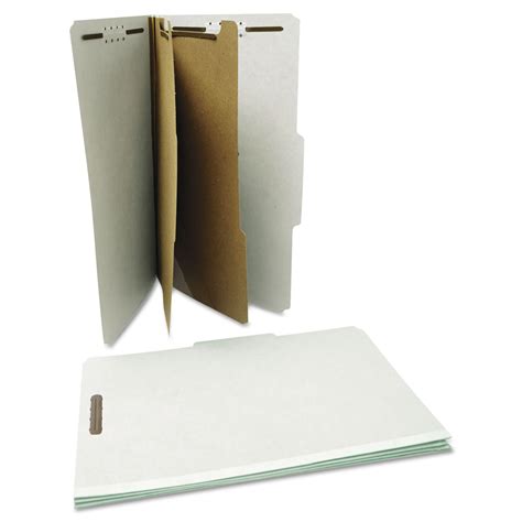 section pressboard classification folders  dividers legal size