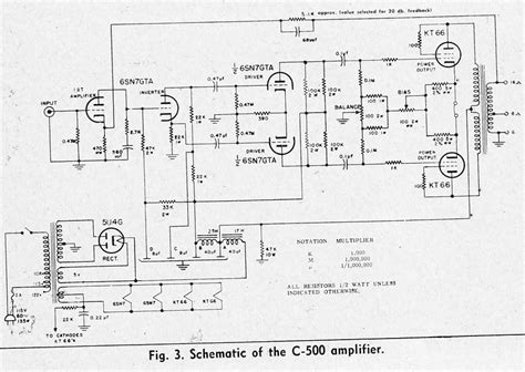 valve amplifier schematic diagram