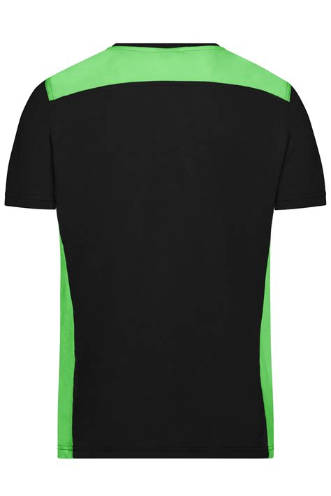 men mens workwear  shirt color blacklime green daiber