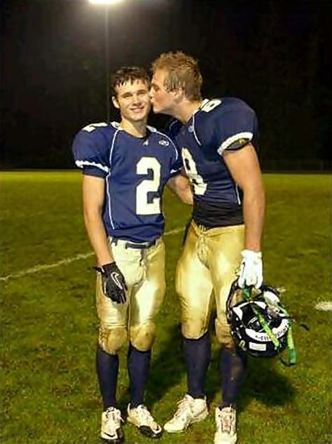 so cute gay lgbt kiss love football sports jocks gay lgbt