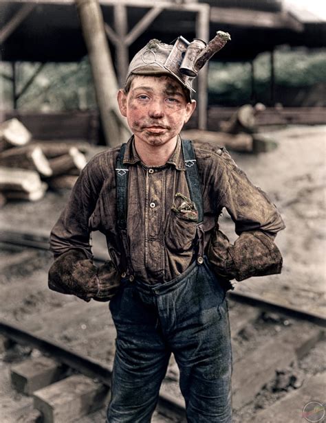 pre teen coal miner colorized roldschoolcool