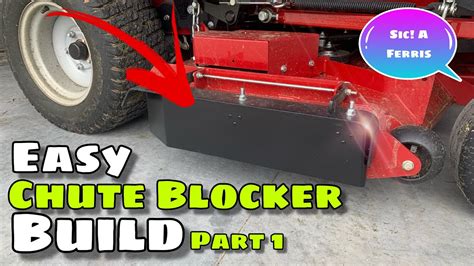 chute blocker   mower part  ferris isx       youtube