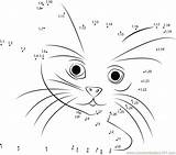 Dot Cat Dots Connect Animals Printable Worksheet Coloring Pages Shock Kids Clipart Popular Library Coloringhome sketch template
