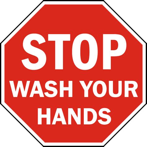 pics  hands signs wash  hands signs  wash hands sticker