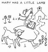 Lamb Coloring Little Mary Had Pages Away Running Her Form She Funny Virgin Nursery Beside Colorluna Rhymes Choose Board Popular sketch template