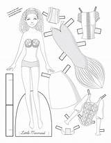 Paper Dolls Tale Fairy Fashions Color Doll Printable Clothing Choose Board Coloring Pages Template sketch template