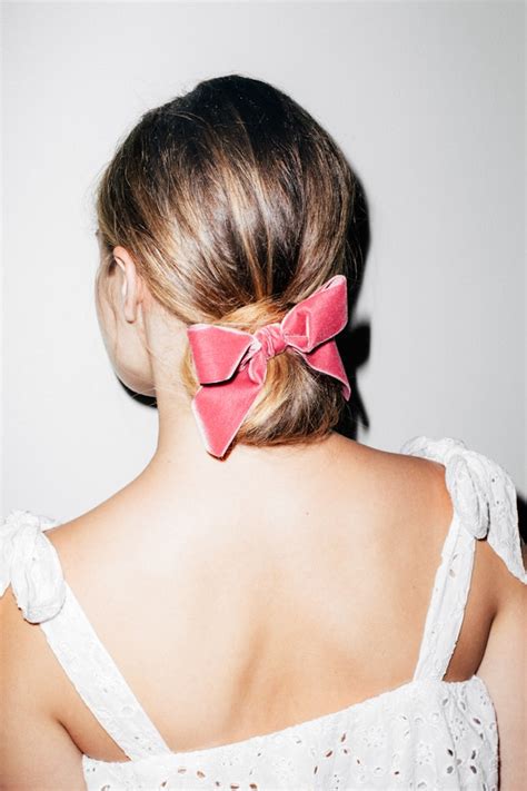 4 seriously pretty hairstyles with velvet bows