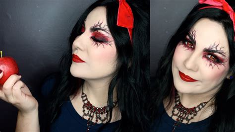 gothic snow white halloween makeup tutorial youtube