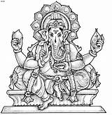 Coloring Pages Buddha Ganesha Adult Lord Colouring Adults Ganesh Books Tattoo Google Coloriage Bal God Printable Print Popular Zen Chaturthi sketch template