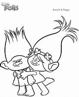 Trolls Poppy Colouring Troll Printable Bestcoloringpagesforkids Supercoloring Hugging Getcoloringpages sketch template