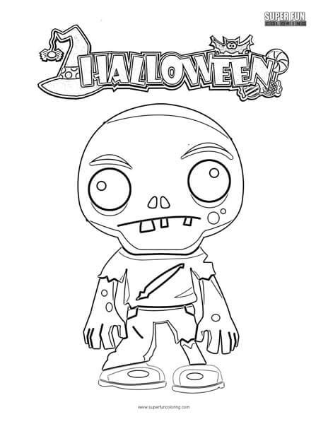 halloween zombie coloring page super fun coloring
