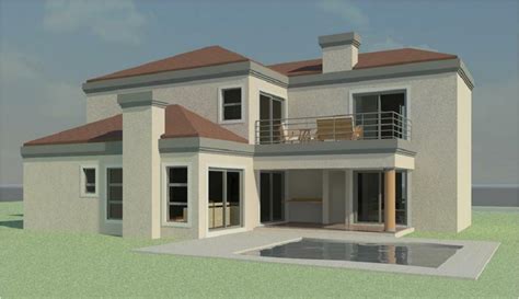 modern double storey house plans  south africa