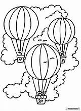 Disegno Mongolfiere Mongolfiera Balloon sketch template