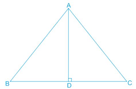 In Δabc Ad Is The Perpendicular Bisector Of Bc Show That Δabc Is An