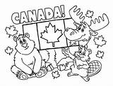 Canada Coloring Pages Canadian Animals Colouring Map National Event Indigenous Local Sheets Printable Kids Sheet Christmas Color Getcolorings Netart sketch template