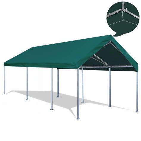 quictent   carport heavy duty car canopy galvanized car boat shelter  reinforced