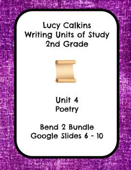 lucy calkins unit  poetry writing grade  bend  google