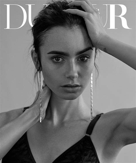 Dujour Magazine October 2016 Cover Story Starring Lily Collins Lilly