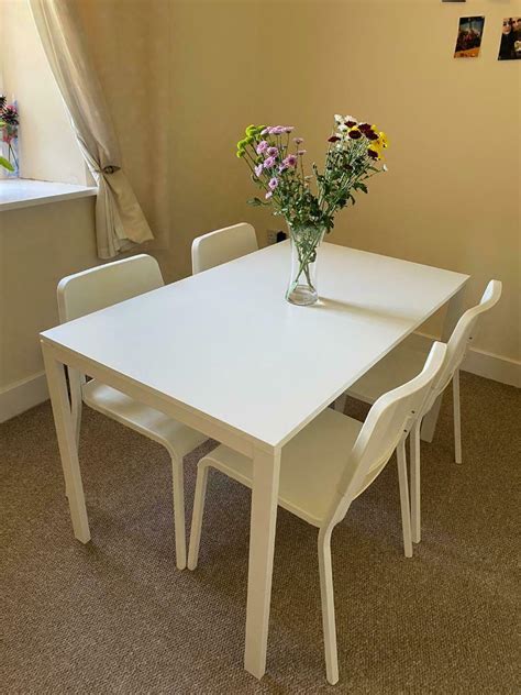 ikea  seater dining table set  abergavenny monmouthshire gumtree