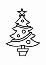 Kerstboom Kleurplaat sketch template