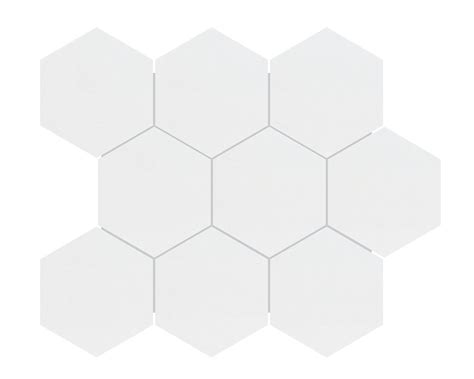 enigma   metro white matte hexagon porcelain mosaics  home