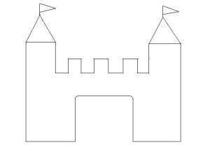 simple coloring pages  easy coloring pages paper castle template
