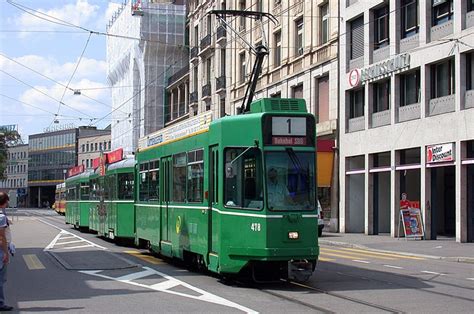 strassenbahn tram  basel switzerland