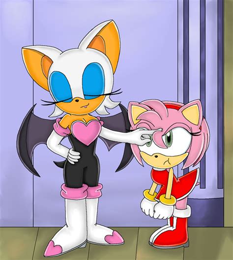 rouge vs amy by anthey925 on deviantart