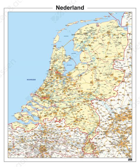 digitale kaart van nederland  kaarten en atlassennl