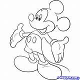 Mickey Drawing Draw Disney Mouse Characters Easy Cartoon Drawings Step Pooh Bear Kids Coloring Cartoons Micky Paintingvalley Color Getdrawings Dragoart sketch template