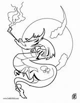 Dragon Coloring Pages Smoking Chinese Strange Color Print Dragons Printable sketch template