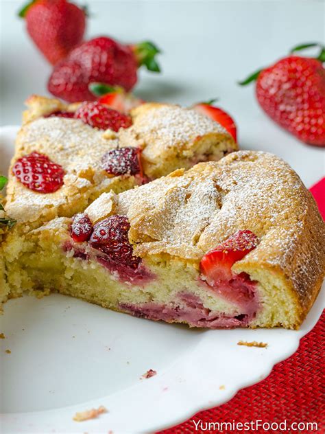 strawberry cake recipe  yummiest food cookbook