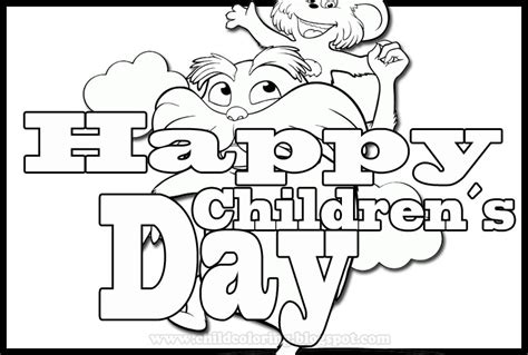 coloring sheets  childrens day