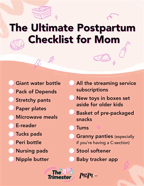 The Ultimate Postpartum Checklist For Moms