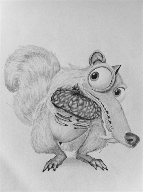 Scrat Ice Age Aka The Squirrel By Bluepencils On Deviantart