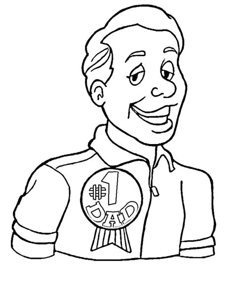 fathers day coloring pages fathers day present dad button