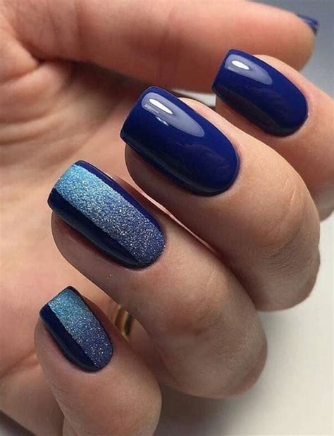 27 cute dark blue nail designs you ll love wordpress 365054 1137990