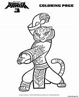Kung Tigresse Maitre Tigress Colorier Sweeps4bloggers Imprimé sketch template
