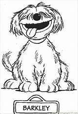 Coloring Sesame Street Pages Barkley Print Library Clipart sketch template