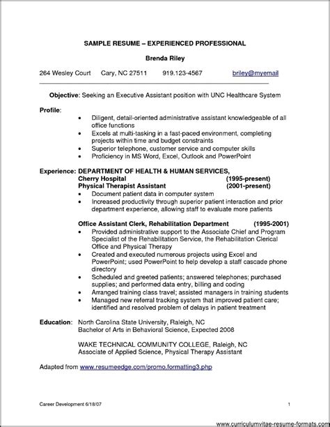 professional resume samples   experienced  samples