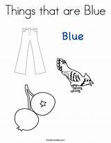 Coloring Blue Things Pages Preschool Color Worksheets Printable Worksheet Kindergarten Kids Activities Objects Colors Sheets Noodle Twisty Twistynoodle Print Toddlers sketch template