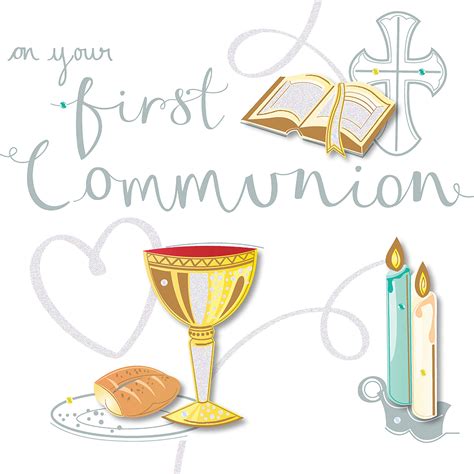 aid   church    holy communion card