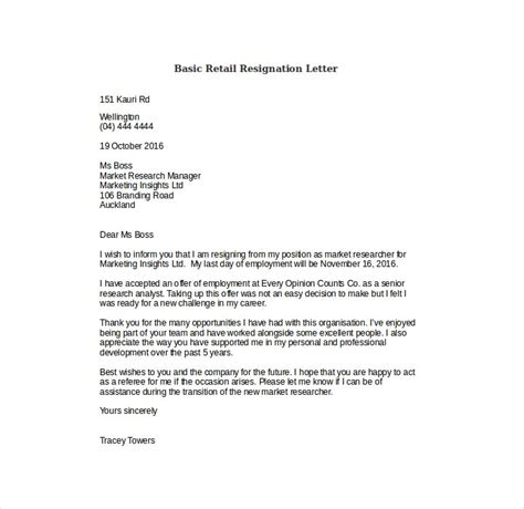 26 resign letter format templates free pdf doc format download