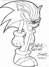 Sonic Darkspine Pages Coloring Hedgehog Colouring Hyper Print Deviantart Template Search Baby sketch template