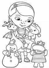 Doc Mcstuffins Lambie Hallie Stuffy Chilly Pages2color Pages Cookie Copyright sketch template