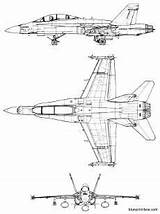 Hornet 18b F18 Macdonnell Aircraft Blueprints Blueprintbox Airplanes Jets Aerofred sketch template