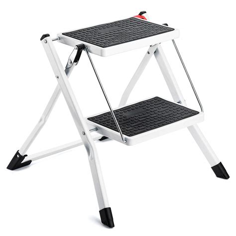 buy acstep folding step stool  step ladder heavy duty metal stepping stools  adults