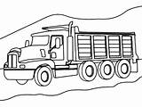Dump Truck Coloring Axle Mountain Road Cool Color Trucks Warm Awesome Most sketch template