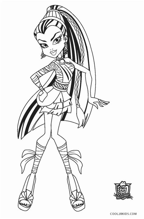 printable monster high coloring pages  kids coolbkids