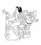 Coloring Disney Christmas Pages Princess Snow Doc Adult Books sketch template